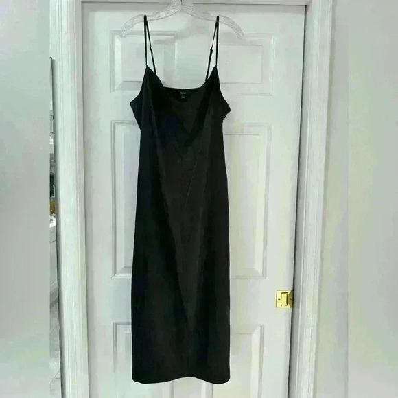 NEW AFRM | Katica‎ Satin Midi Slip Dress In Black Size Large - Picture 11 of 11